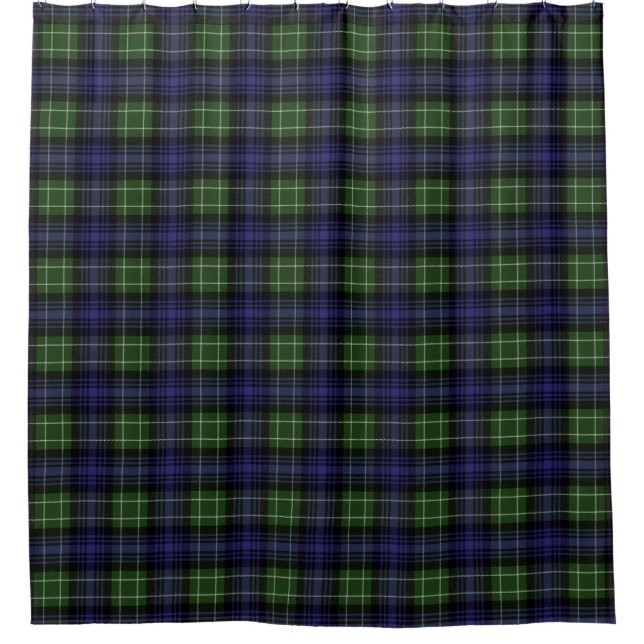 Abercrombie Tartan Shower Curtain (Front)