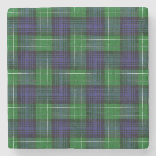 Abercrombie Tartan Stone Coaster (Front)