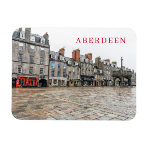 Aberdeen Castlegate buildings view fridge magnet