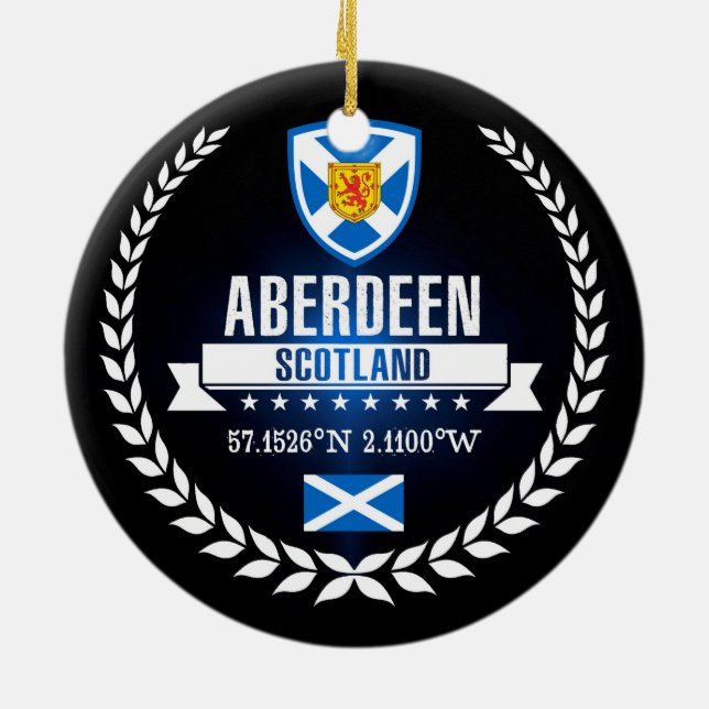 Aberdeen Ceramic Ornament (Back)