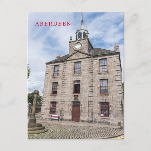 Aberdeen Old Townhouse view postcard (Front)