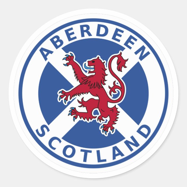 Aberdeen Scotland Classic Round Sticker (Front)