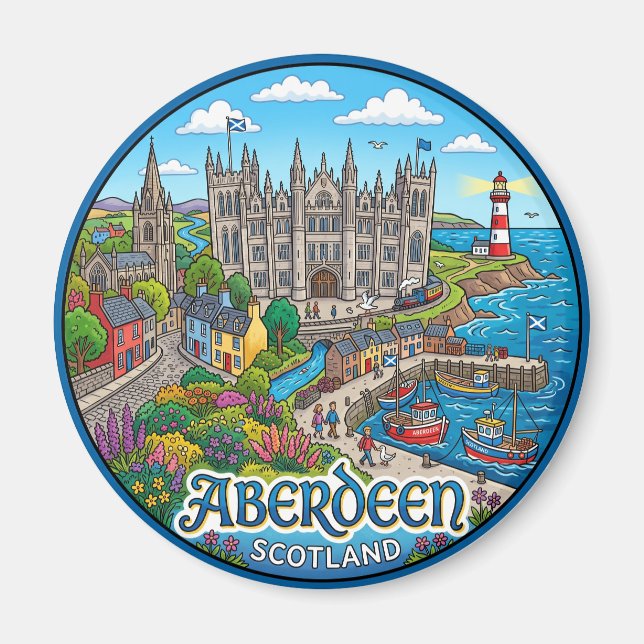 Aberdeen Scotland Magnet (Front)