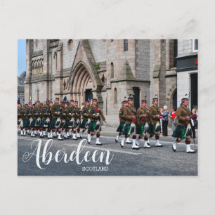 Aberdeen Scotland Scenic Travel Postcard