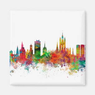 Aberdeen Scotland Skyline Magnet