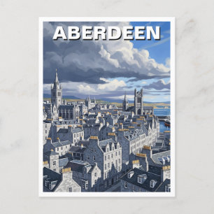 Aberdeen Scotland Travel Postcard