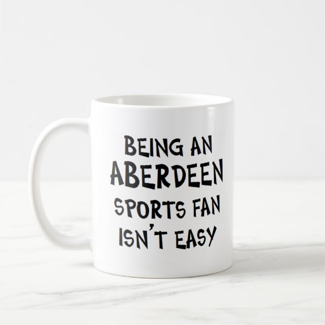 aberdeen sports fan, being coffee mug (Left)
