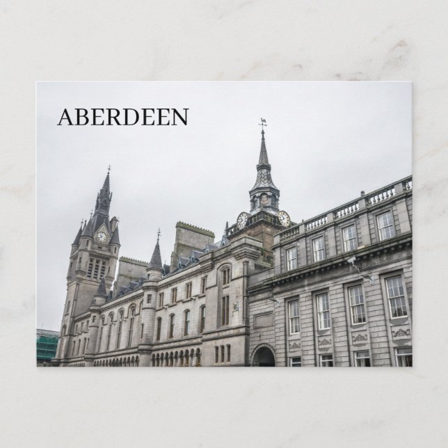 Aberdeen Tolbooth Museum view postcard (Front)