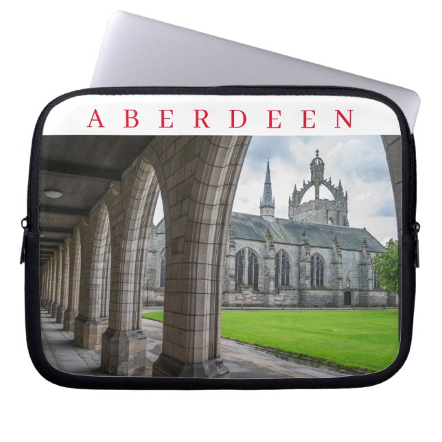 Aberdeen University view laptop case (Front)