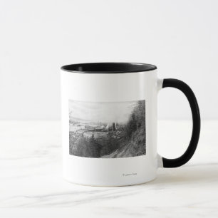 Aberdeen, WA Town View Mill and Harbour Photograp Mug