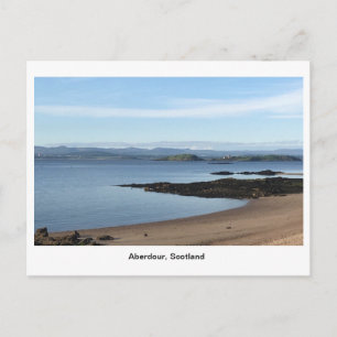 Aberdour Harbour - Beach on a Bright Morning Postcard