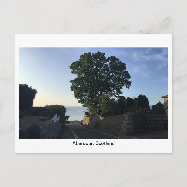 Aberdour, Scotland - Road to the Beach Postcard (Front)