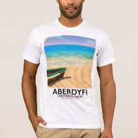 Aberdyfi, Ceredigion Wales vintage travel poster