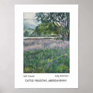 'Abergavenny' Castle Meadows Print/Poster Poster