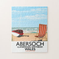 Abersoch Llanengan in Gwynedd, Wales travel poster