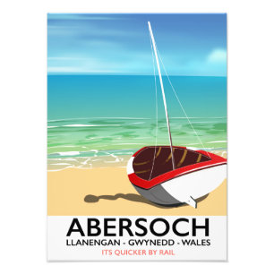 Abersoch, Llanengan  Wales travel poster