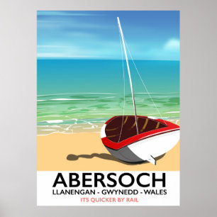 Abersoch, Llanengan  Wales travel poster