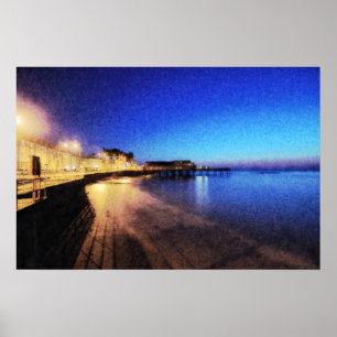 Aberystwyth at Night Poster