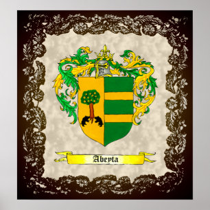 Abeyta Shield / Coat of Arms Poster