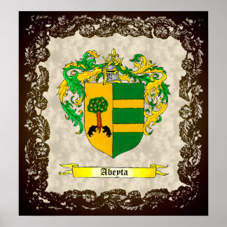 Abeyta Shield / Coat of Arms Poster