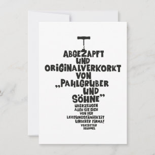 Abgezapft und originalverkorkt - Loriot Wein