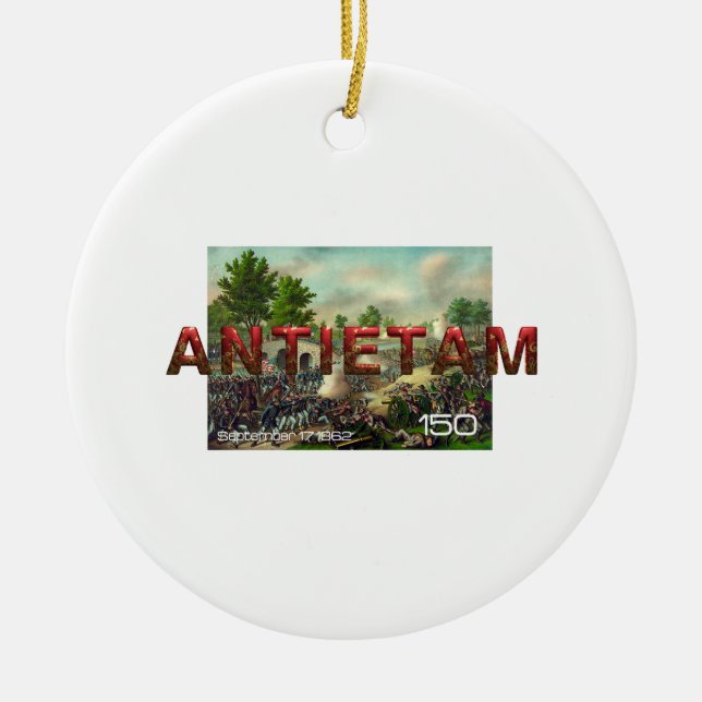 ABH Antietam 150 Ceramic Ornament (Front)
