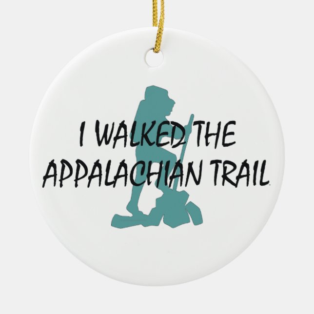 ABH Appalachian Trail Hiker Ceramic Ornament (Front)