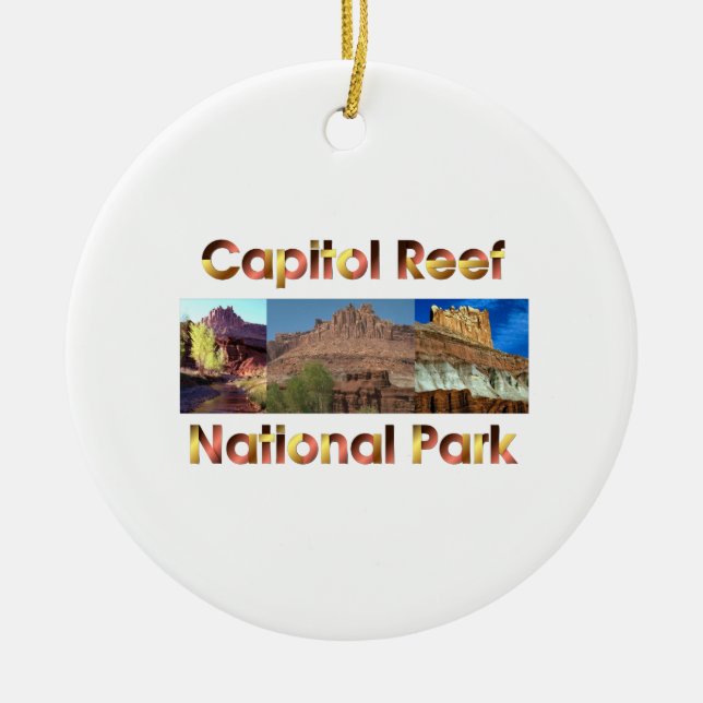 ABH Capitol Reef Ceramic Ornament (Front)