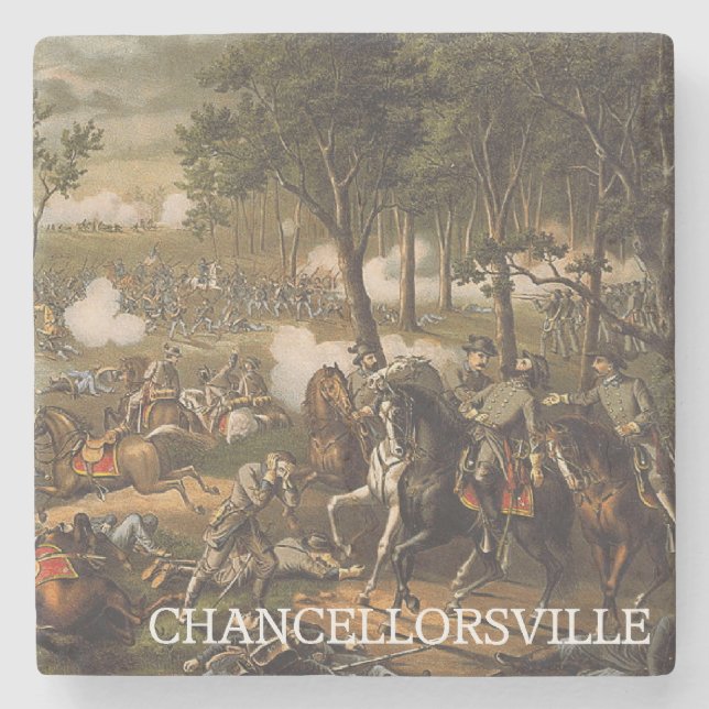 ABH Chancellorsville Stone Coaster (Front)