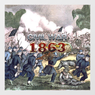 ABH Civil War 1863 Window Cling
