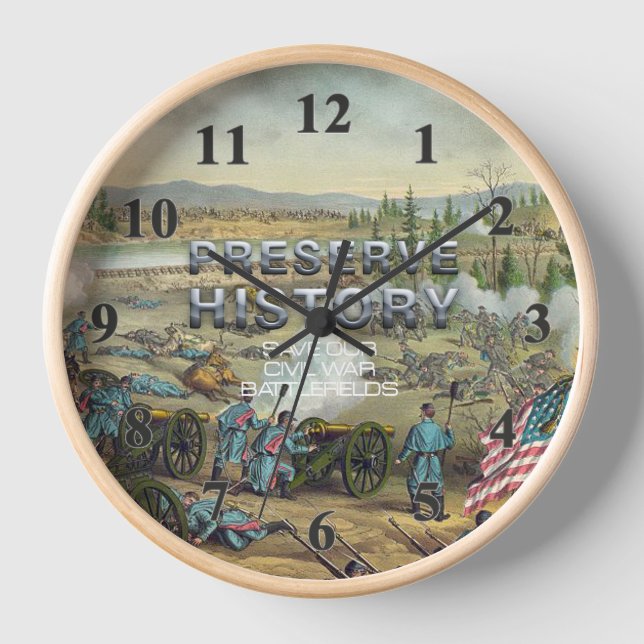 ABH Civil War Battlefield Preservation Clock (Front)
