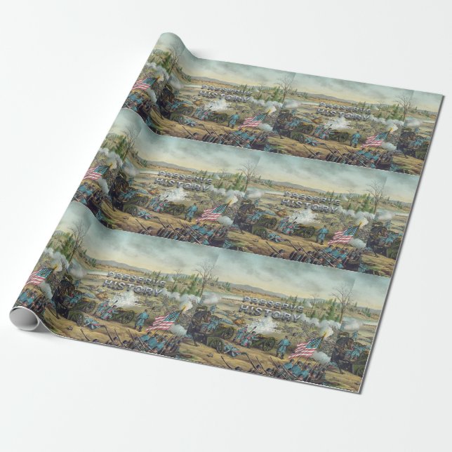 ABH Civil War Battlefield Preservation Wrapping Paper (Unrolled)