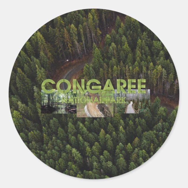 ABH Congaree NP Classic Round Sticker (Front)