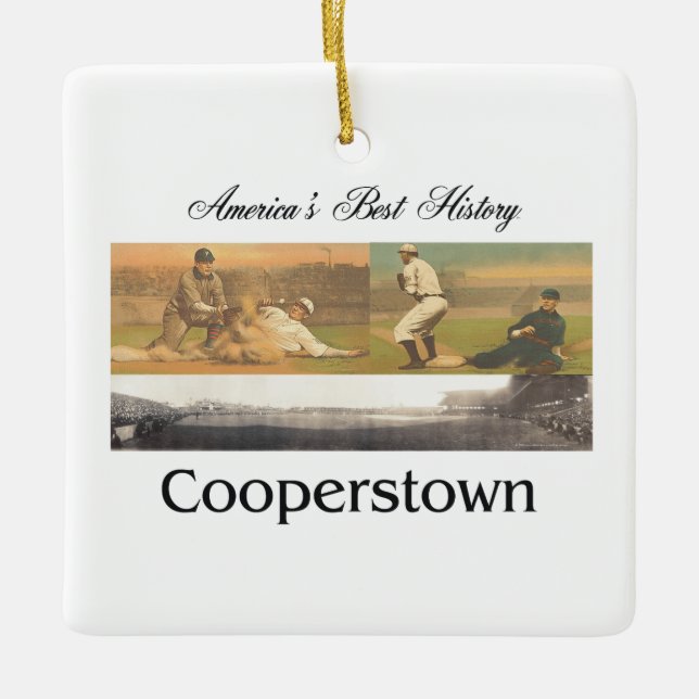 ABH Cooperstown Ceramic Ornament (Front)