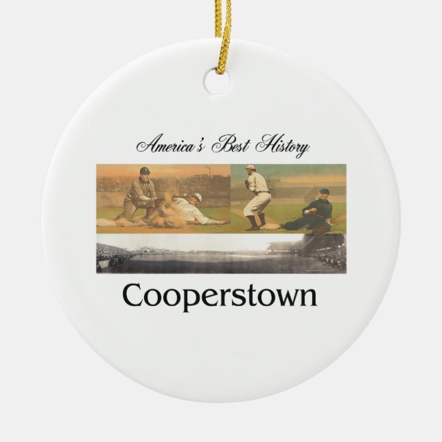 ABH Cooperstown Ceramic Ornament (Front)