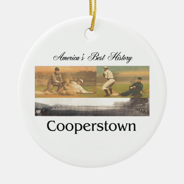 ABH Cooperstown Ceramic Tree Decoration (Front)