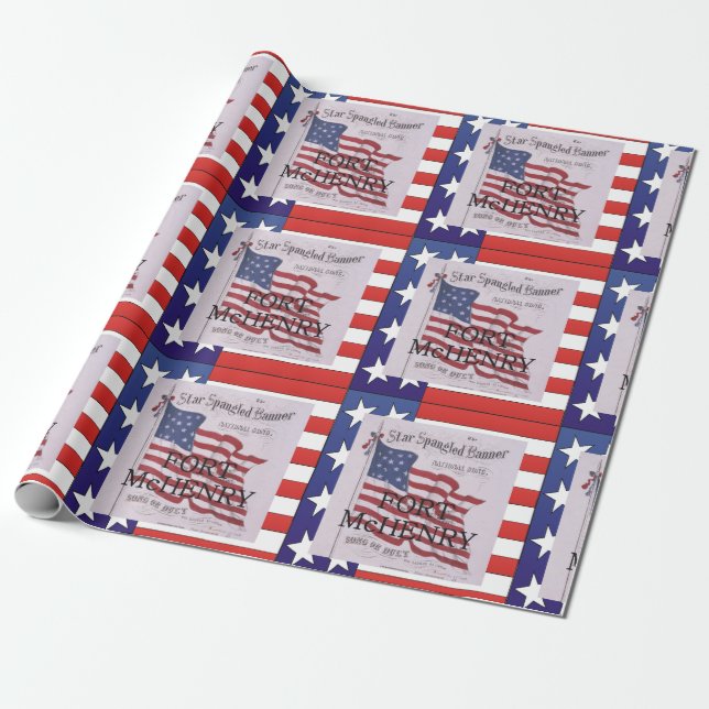 ABH Fort McHenry Wrapping Paper (Unrolled)