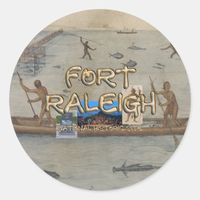 ABH Fort Raleigh Classic Round Sticker (Front)