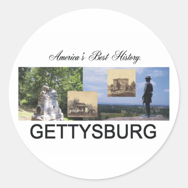 ABH Gettysburg Classic Round Sticker (Front)