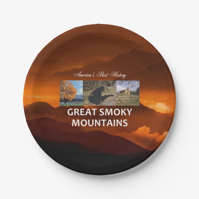 ABH Great Smoky Mountains Paper Plate (Front)