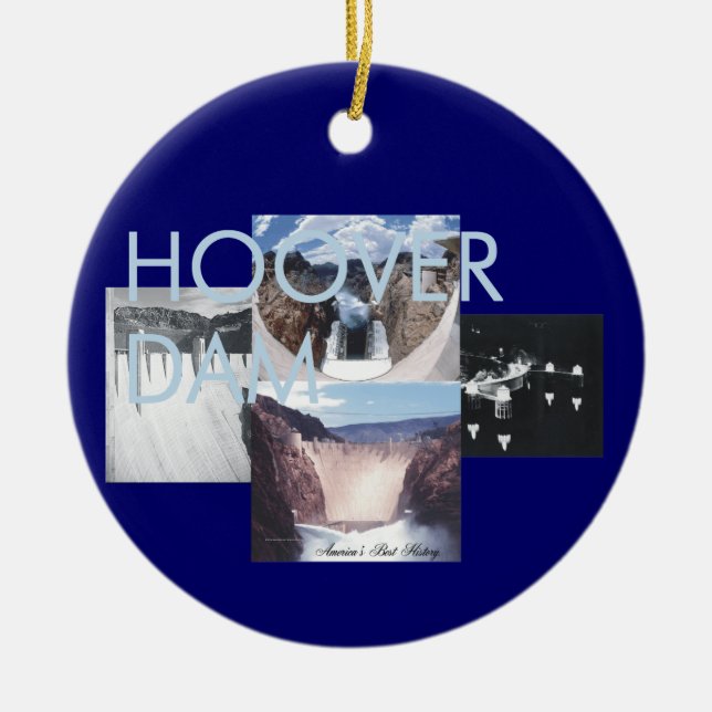 ABH Hoover Dam Ceramic Ornament (Front)