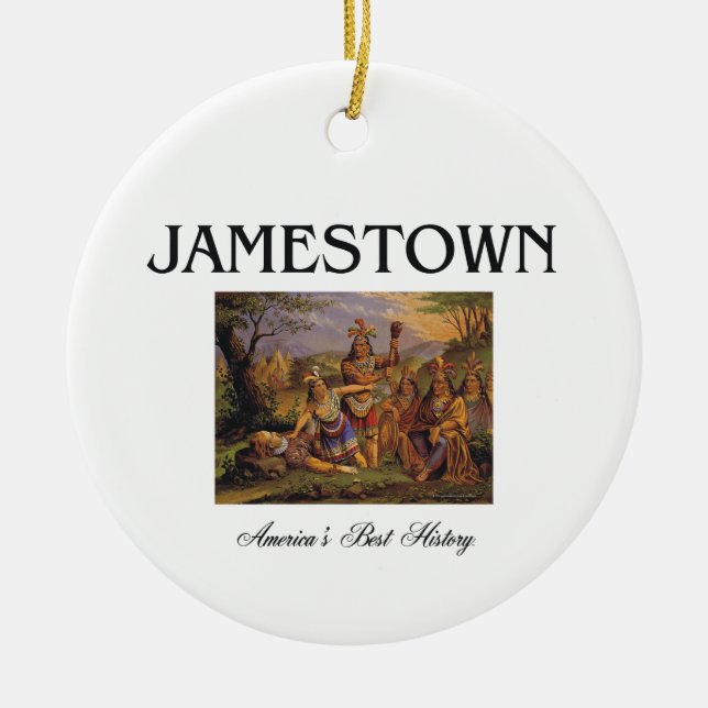 ABH Jamestown Ceramic Tree Decoration (Front)