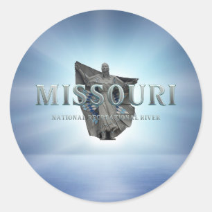 ABH Missouri National River Classic Round Sticker