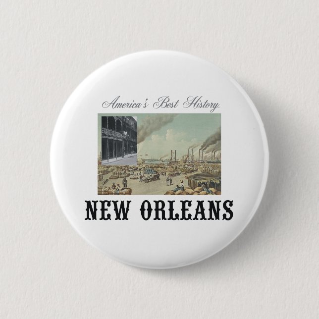 ABH New Orleans 6 Cm Round Badge (Front)