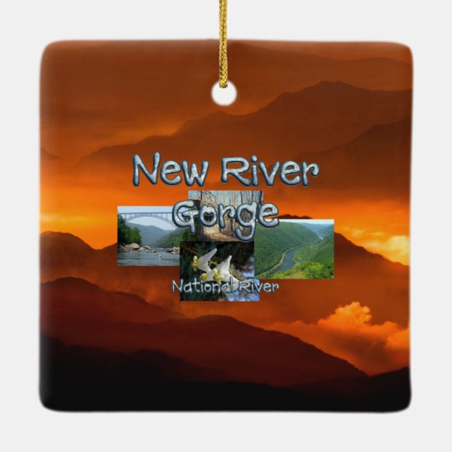 ABH New River Gorge Ceramic Ornament (Back)