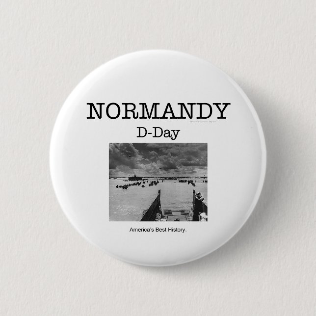 ABH Normandy 6 Cm Round Badge (Front)