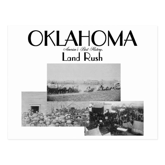 ABH Oklahoma Land Rush Postcard