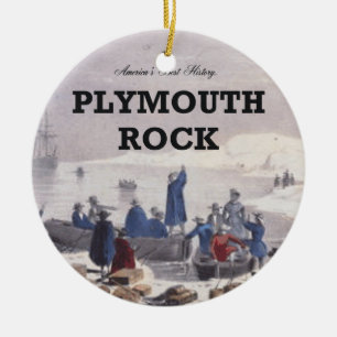 ABH Plymouth Rock Ceramic Ornament