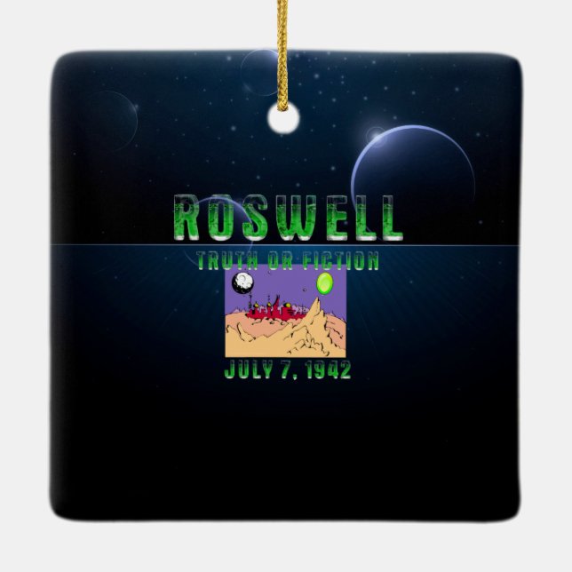 ABH Roswell Ceramic Tree Decoration (Back)