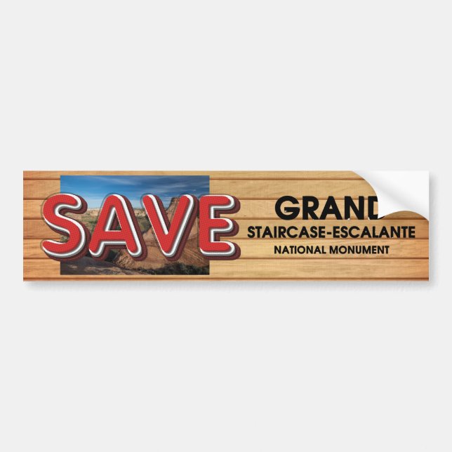 ABH Save Grand Staircase-Escalante Bumper Sticker (Front)